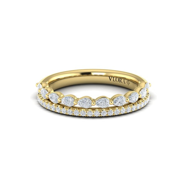 Marquise Dual Stackable Band