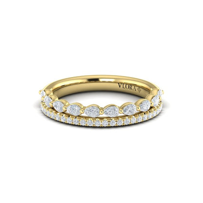 Marquise Dual Stackable Band