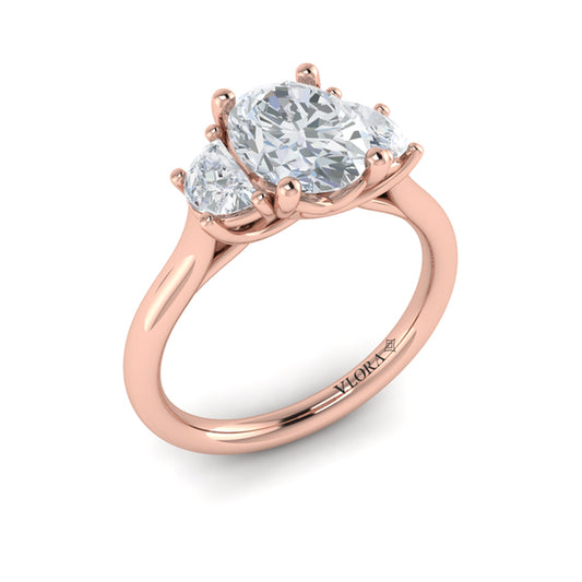 Harmony Three Stone Engagement Ring