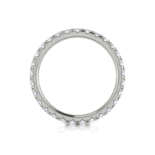 Eternity Bands Wedding Band in Platinum by Vlora Bridal