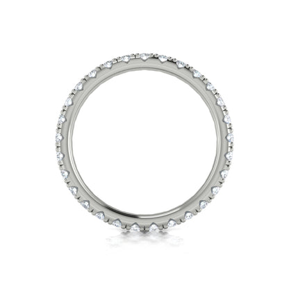 Eternity Bands Wedding Band in Platinum by Vlora Bridal