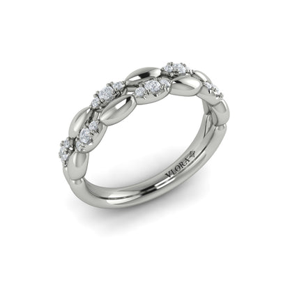 Stackables Wedding Band in Platinum by Vlora Bridal