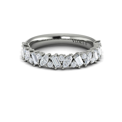 Marquise and Baguette Diamond Band