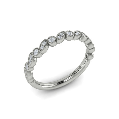 Stackables Wedding Band in Platinum by Vlora Bridal