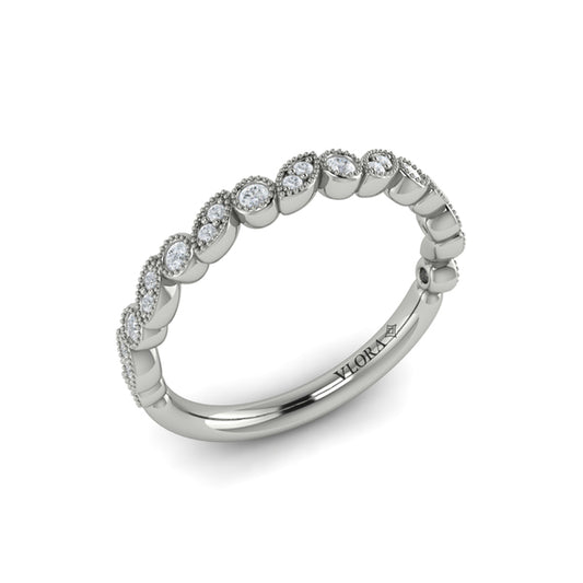 Stackables Wedding Band in Platinum by Vlora Bridal