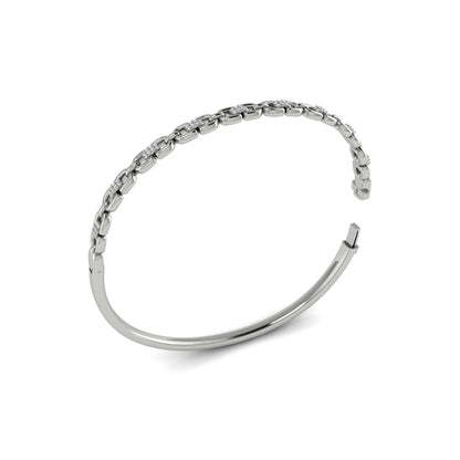 Alternating Diamond Bangle Bracelet