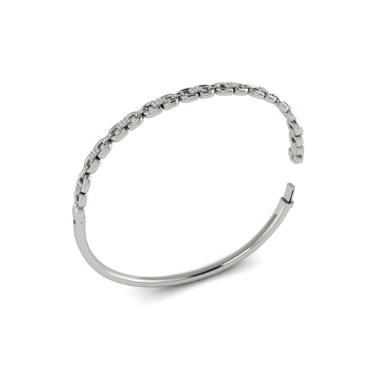 Alternating Diamond Bangle Bracelet