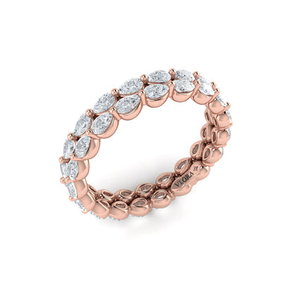 Double Pear Shape Eternity Ring