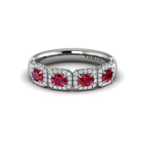 Diamond and Ruby Statement Ring
