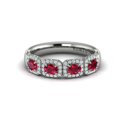 Diamond and Ruby Statement Ring
