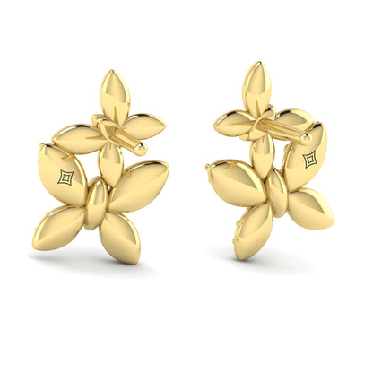 Double Butterfly Diamond Pavé Earrings