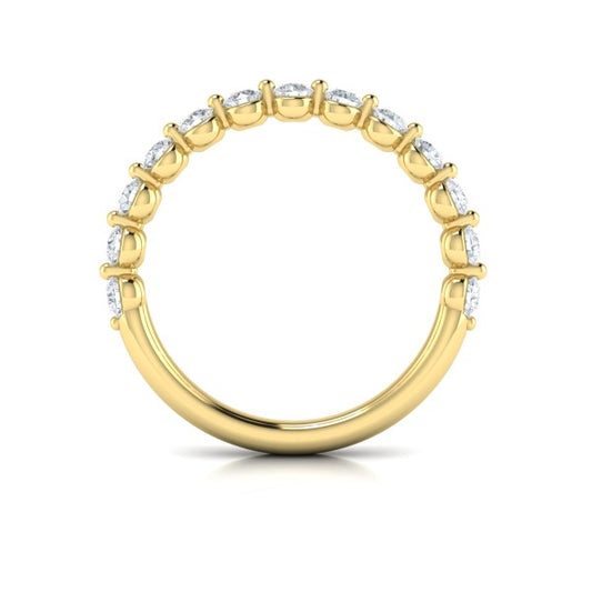 Matching Bands Wedding Band in 14K Yellow Gold by Vlora Bridal