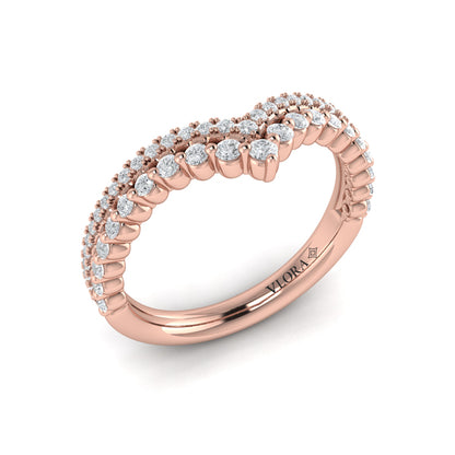 Double Chevron Contoured Band