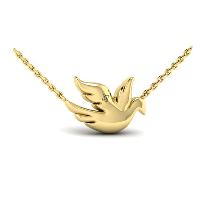 Diamond Dove Pendant