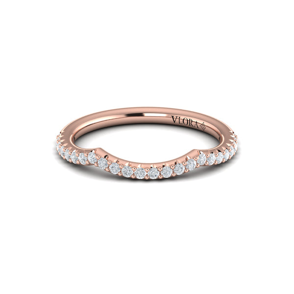 Woven Pave Matching Wedding Band