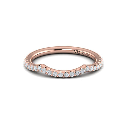 Woven Pave Matching Wedding Band