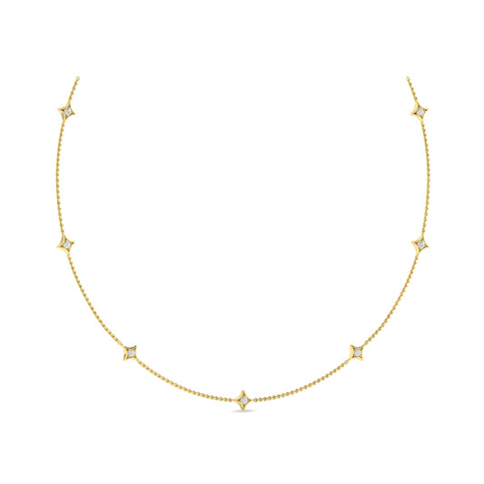 Multi Diamond Vlora Star Necklace