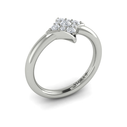 Diamond Cluster Vlora Star Ring