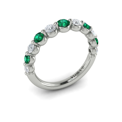 Diamond and Emerald Ring