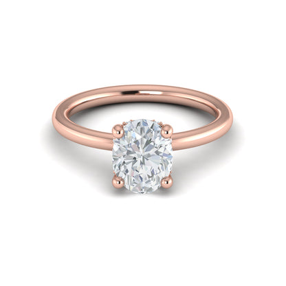 Promise Solitaire Oval Engagement Ring