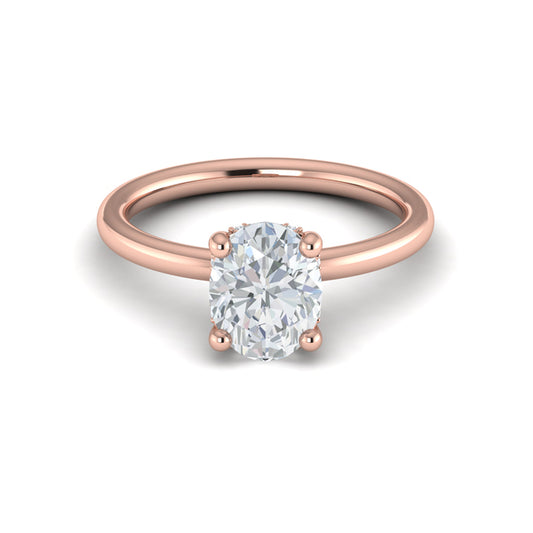 Promise Solitaire Oval Engagement Ring