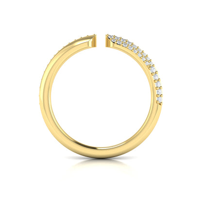 Pavé Diamond Open Band Ring