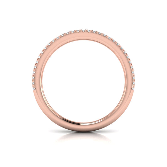 Stackable Bands Wedding Band in 14K Rose Gold by Vlora Bridal