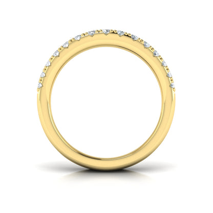 Diamond Multi-Row Curved Statement Ring