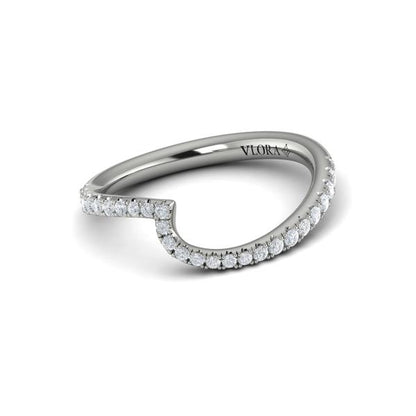 Matching Bands Wedding Band in Platinum by Vlora Bridal
