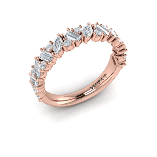 Marquise and Baguette Diamond Band