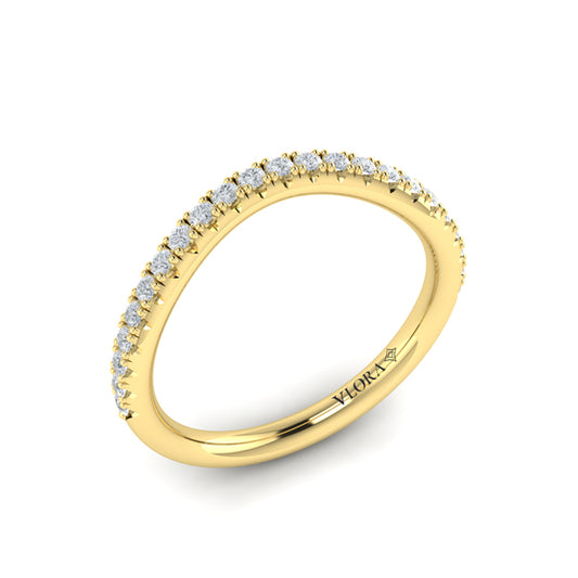 Matching band for Marquise Bezel Diamond Accent Ring