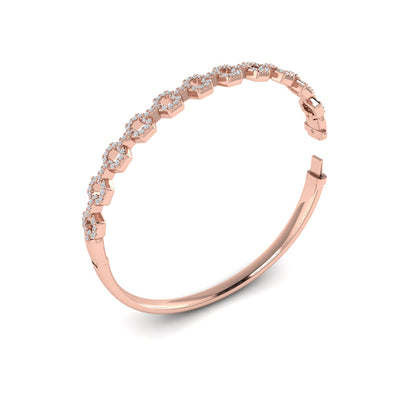 Diamond Open Link Bangle
