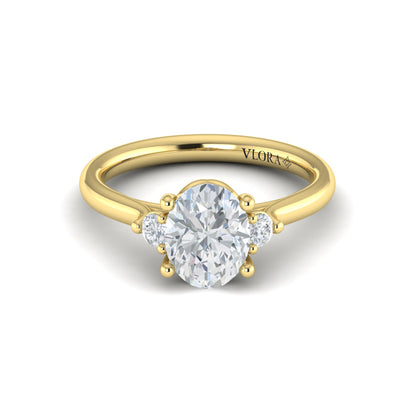 Crown Set Diamond Solitaire Engagement Ring
