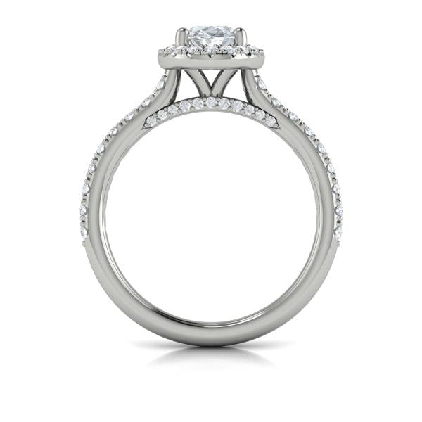 Timeless Oval Halo Engagement Ring