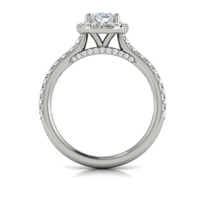 Timeless Oval Halo Engagement Ring