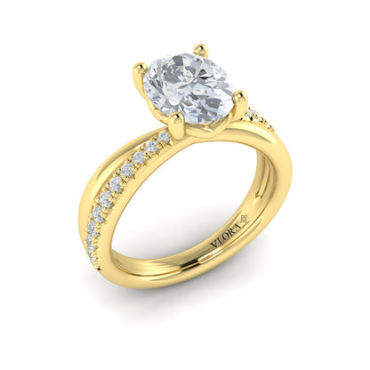 Destiny Oval Engagement Ring
