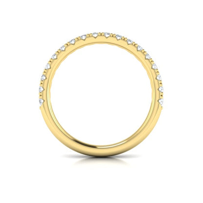 Matching Bands Wedding Band in 14K Yellow Gold by Vlora Bridal