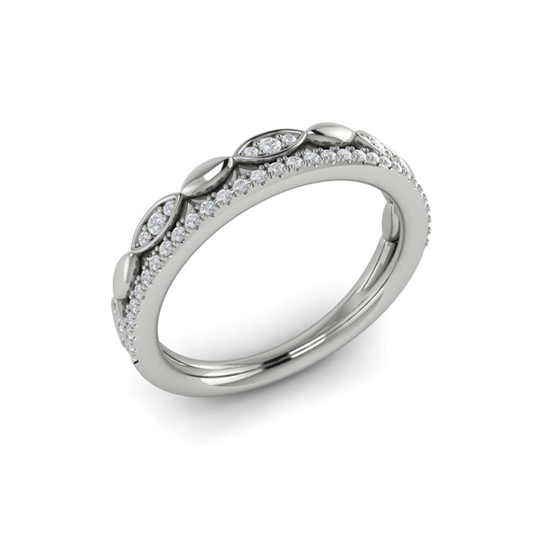Stackables Wedding Band in Platinum by Vlora Bridal