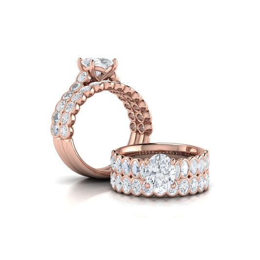 Matching Band to the Oval Accent Oval Diamond Engagement Ring