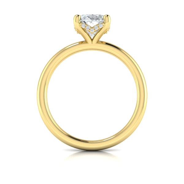 Promise Solitaire Oval Engagement Ring