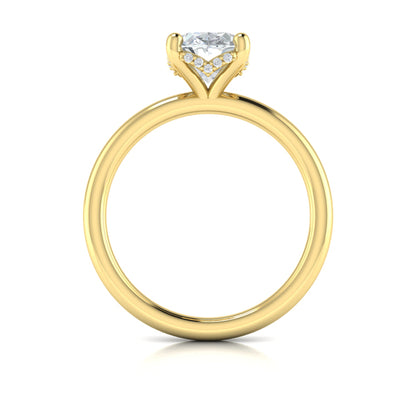 Promise Solitaire Oval Engagement Ring