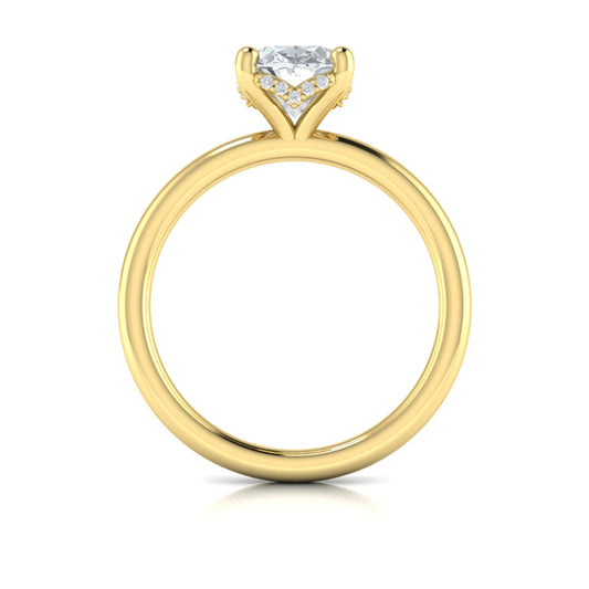 Promise Solitaire Oval Engagement Ring