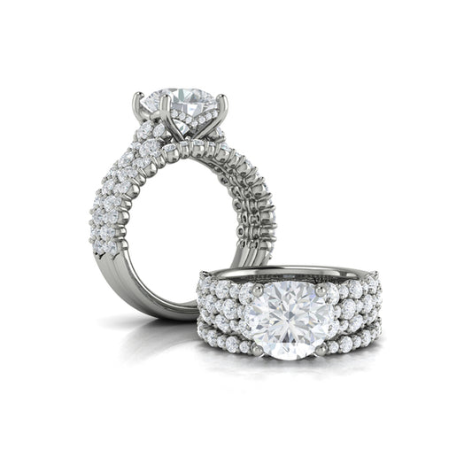 Matching Bands Wedding Band in Platinum by Vlora Bridal