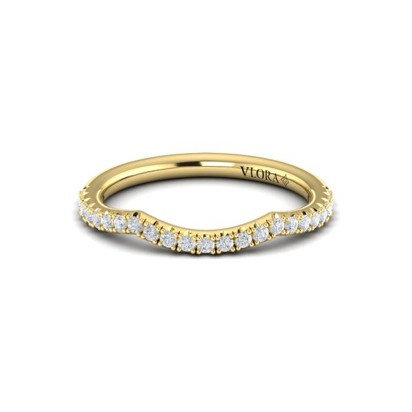 Matching Bands Wedding Band in 14K Yellow Gold by Vlora Bridal
