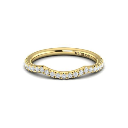 Matching Bands Wedding Band in 14K Yellow Gold by Vlora Bridal