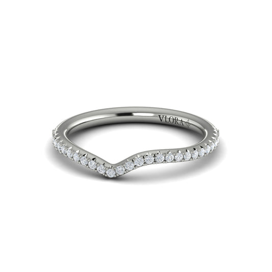Matching Band for Teardrop Bezel Engagement Ring