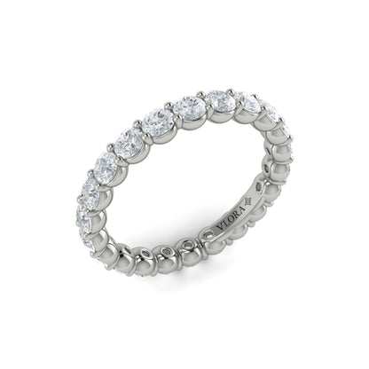 Eternity Bands Wedding Band in Platinum by Vlora Bridal