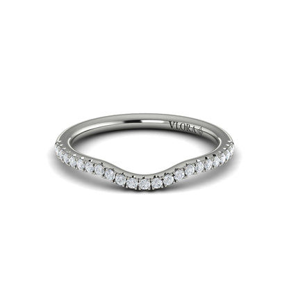 Contour Bands Wedding Band in Platinum by Vlora Bridal