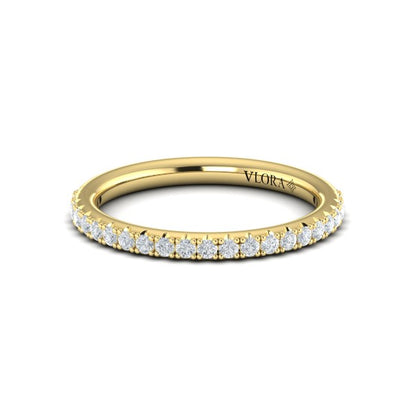 Matching Bands Wedding Band in 14K Yellow Gold by Vlora Bridal