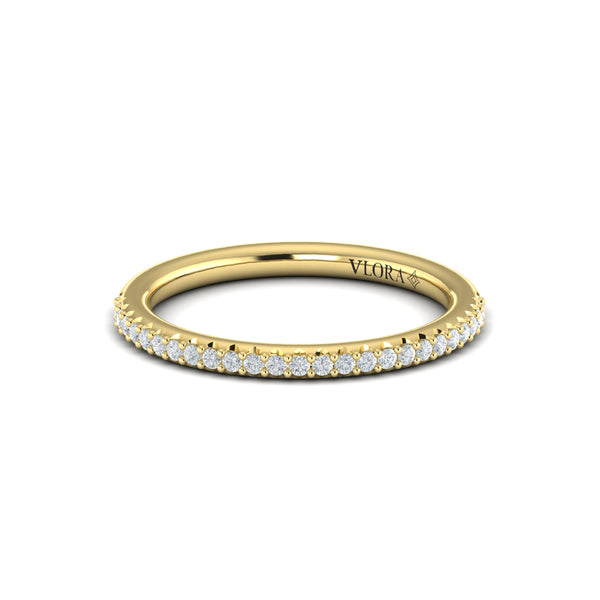 Matching Bands Wedding Band in 14K Yellow Gold by Vlora Bridal
